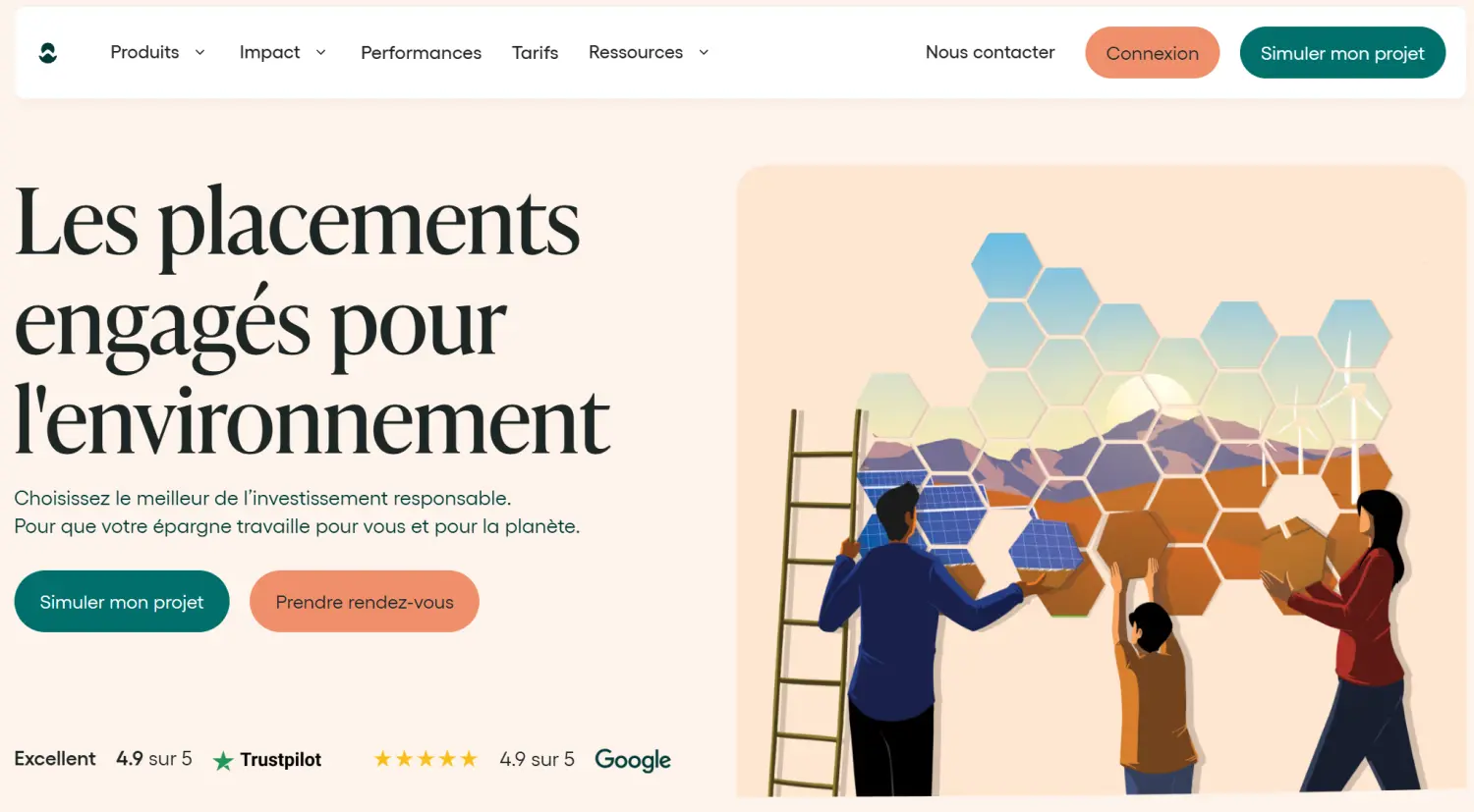 Goodvest — accueil du site