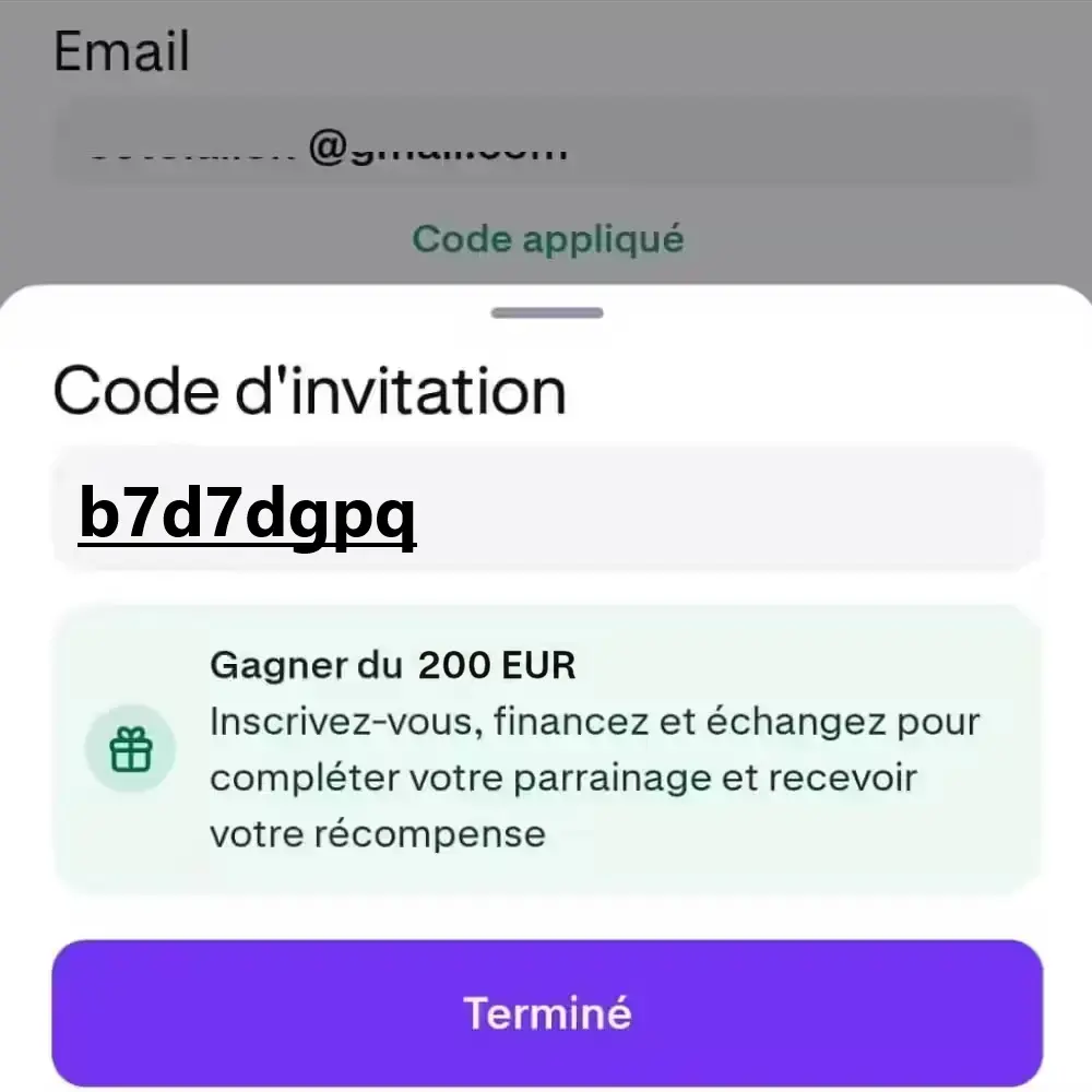 Offre du programme d'invitation Kraken : 200 € en BTC pour le filleul
