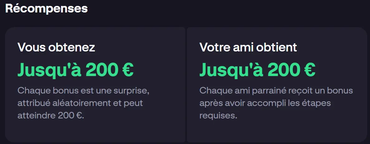 Détails du programme de parrainage et d'invitation Kraken