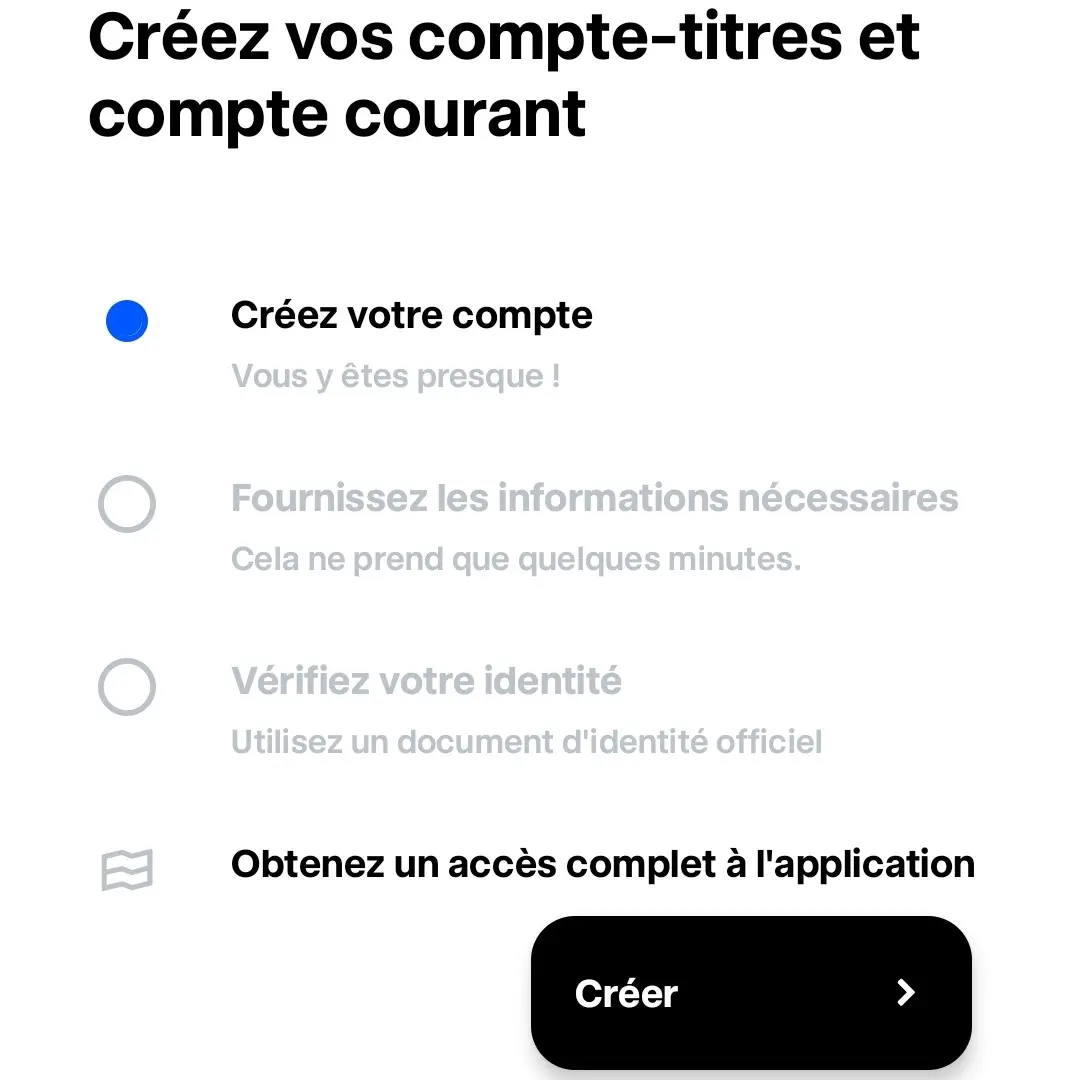 Première étape inscription Trade Republic parrainage 200€