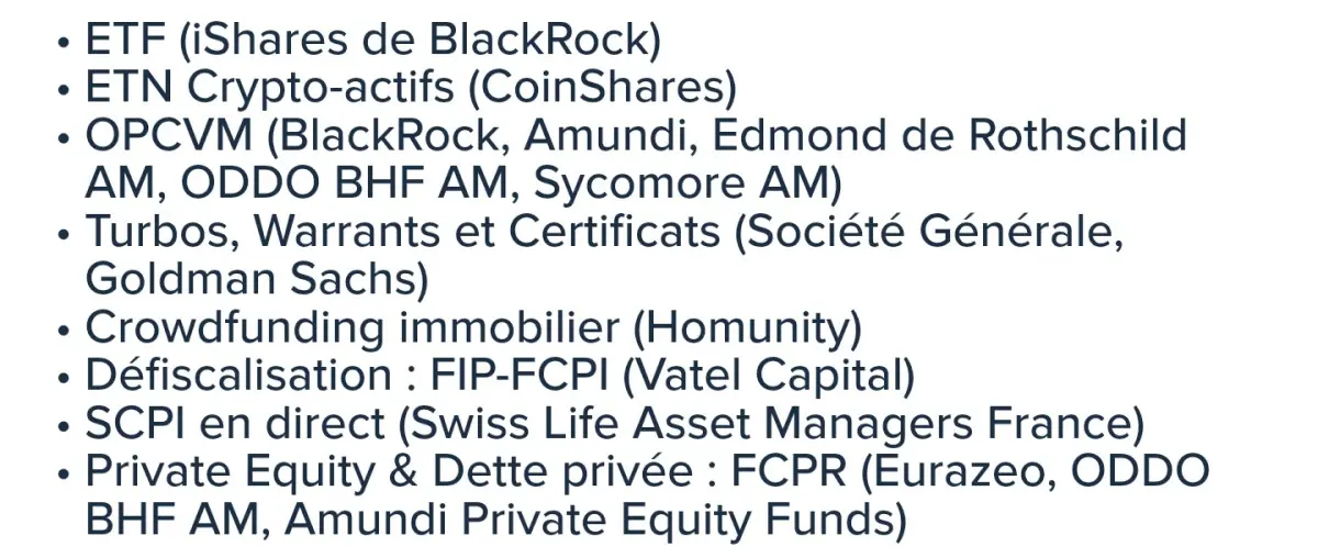 Liste actifs eligibles boursomarket
