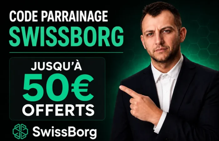 Swissborg code parrainage offre bienvenue quentinaroli
