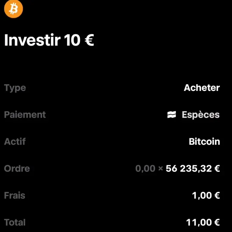 Achat crypto bitcoin trade republic 1 euro de frais