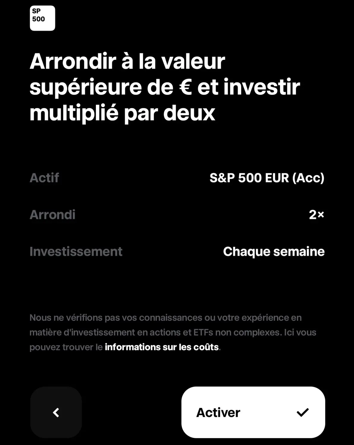 Round up trade republic avec ou sans multiplicateur avis