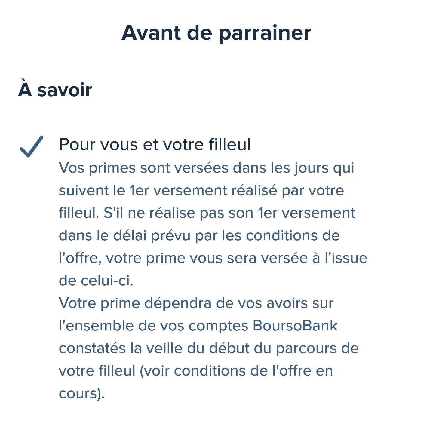 Details conditions parrainage boursobank